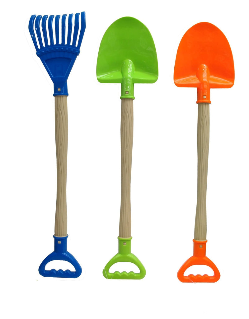 Sand Plastic Garden Shovel, Blue/Green/Orange, Assorted, Ages 2+, for Summer/Beach Activities X4462