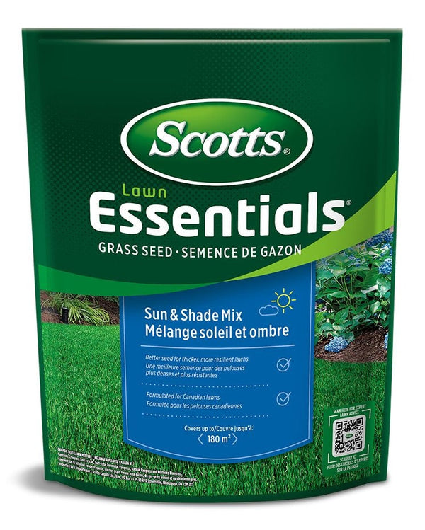 Lawn Essentials Sun & Shade Grass Seed Mix, Weed-Free, 1-kg F9781