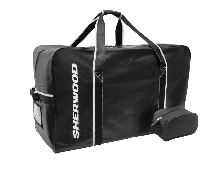 Team Tarp Hockey Bag with Accessories/Toiletry Bag, Carry, Junior, Black, 30-in N5007
