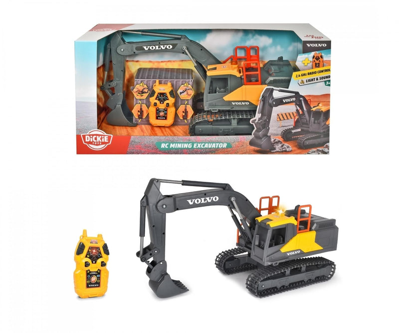 Simba Dickie RC Excavator Construction Toy with Effects for Ages 3+ D9927