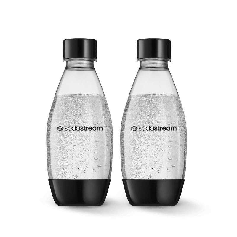 Carbonating Bottle, Dishwasher Safe, BPA-Free, Black, 0.5-L, 2-pk R1150