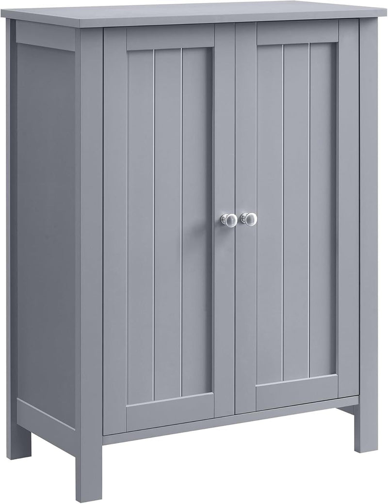 Home 2-Door Dove Grey Storage Cabinet with 2 Adjustable Shelves E3899
