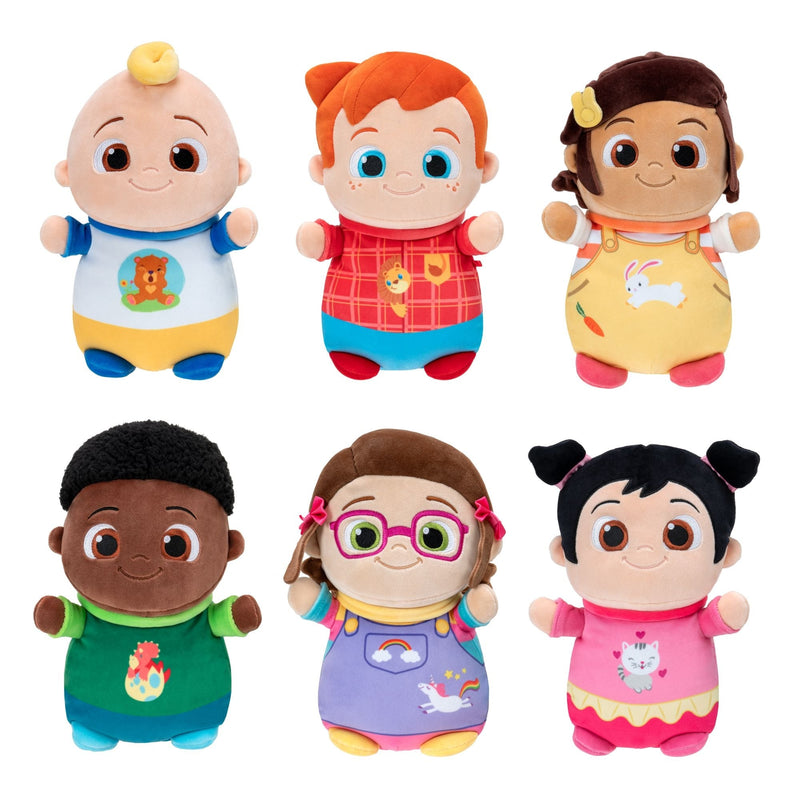 HugMees CoComelon Baby JJ Plush Doll, 10-inch Soft Plush Toy V6037