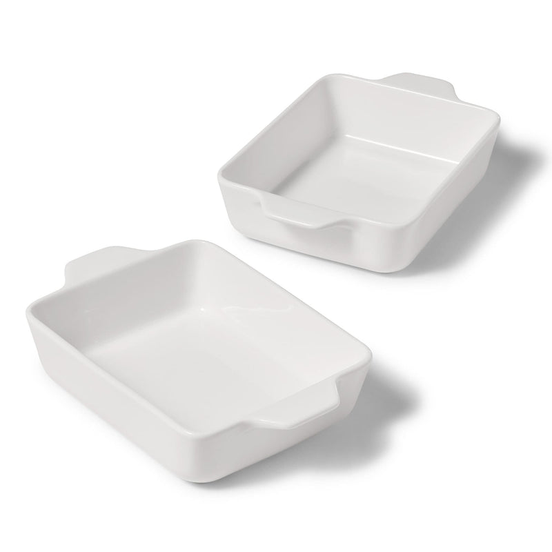 Gourmet Bistro Cooking Dishes, 2 Piece, White B9340