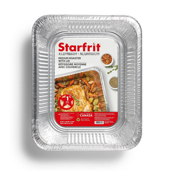 Medium Disposable Aluminum Rack Roaster with Board Lid L84