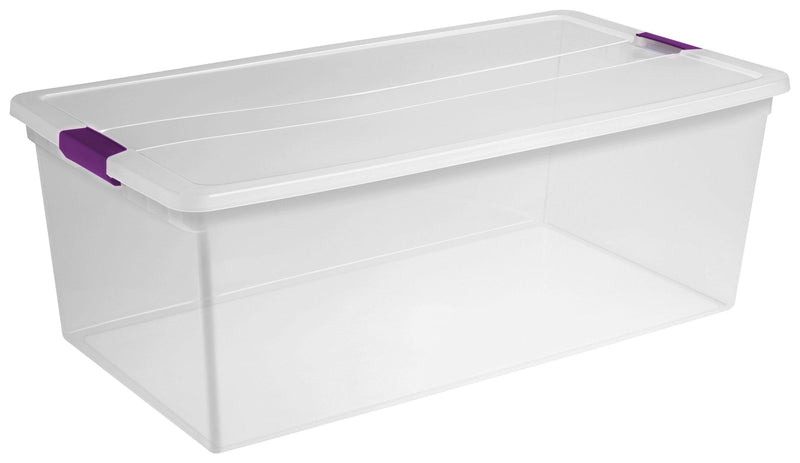 ClearView Storage Box with Latched Lid, 104-L B9130