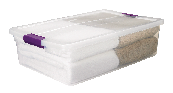 ClearView Storage Box with Latched Lid, 30-L Y0632