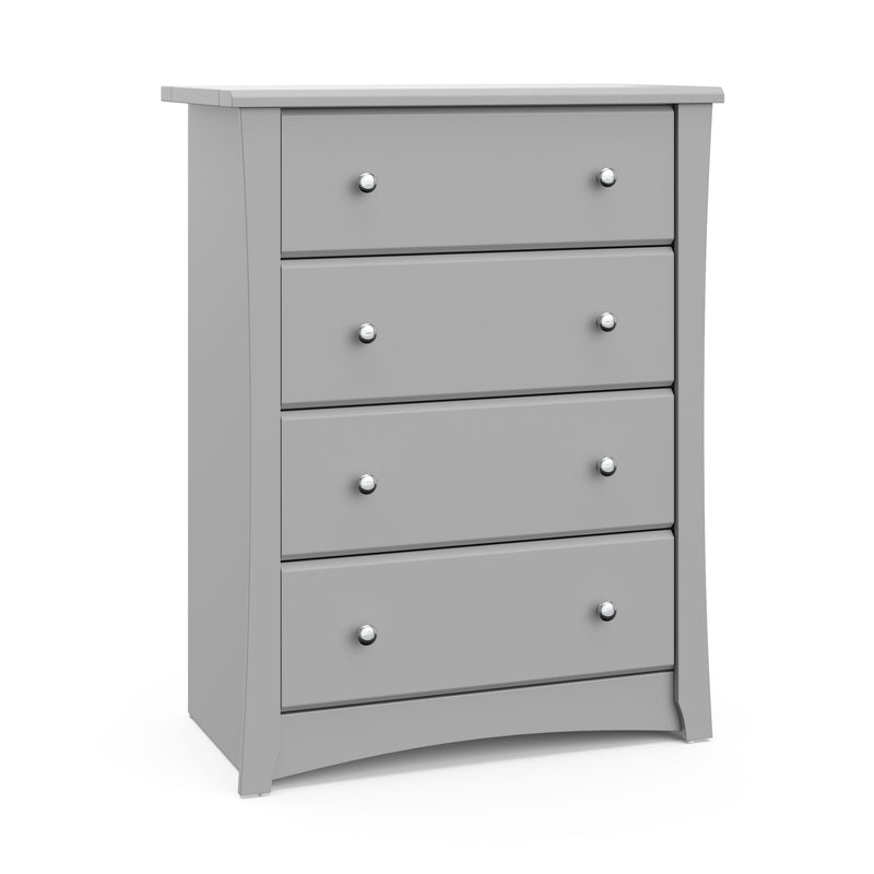 Crescent 4-Drawer Dresser/Chest, Pebble Gray T3436