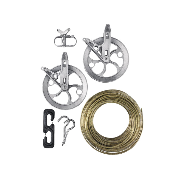 Heavy-duty Clothesline Kit for Indoor & Outdoor, 150-ft R7962