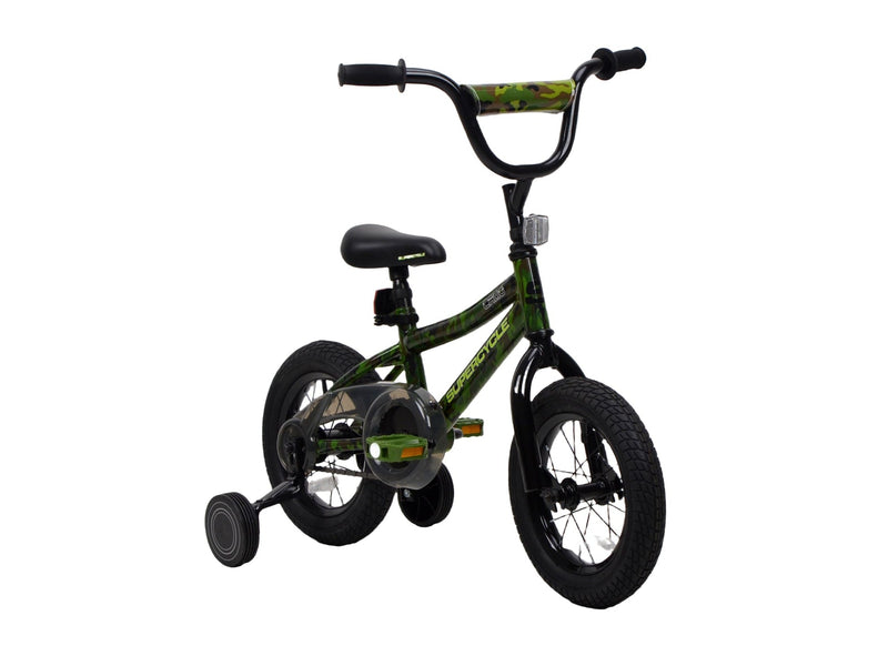 Youth Bike with Hi-Ten Steel Frame, 12-in, Camo P6212