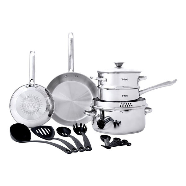 Cook and Strain Stainless Steel Cookware Set, 15-pc F0019