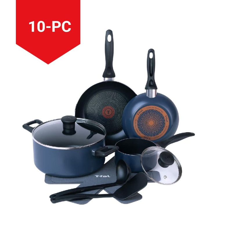 Viva Aluminum Non-Stick Cookware Set, Blue, 10-pc A1760