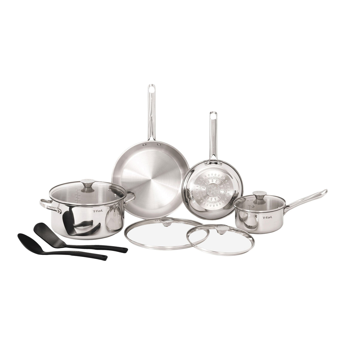Viva Stainless Steel Cookware Set, Dishwasher & Oven Safe, Pots and Pans Set, 10-pc