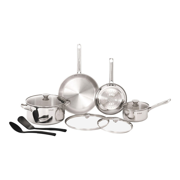 Viva Stainless Steel Cookware Set, Dishwasher & Oven Safe, Pots and Pans Set, 10-pc R1785