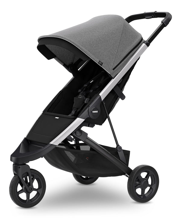 Spring Lightweight Everyday Stroller, Grey Mélange Y6768