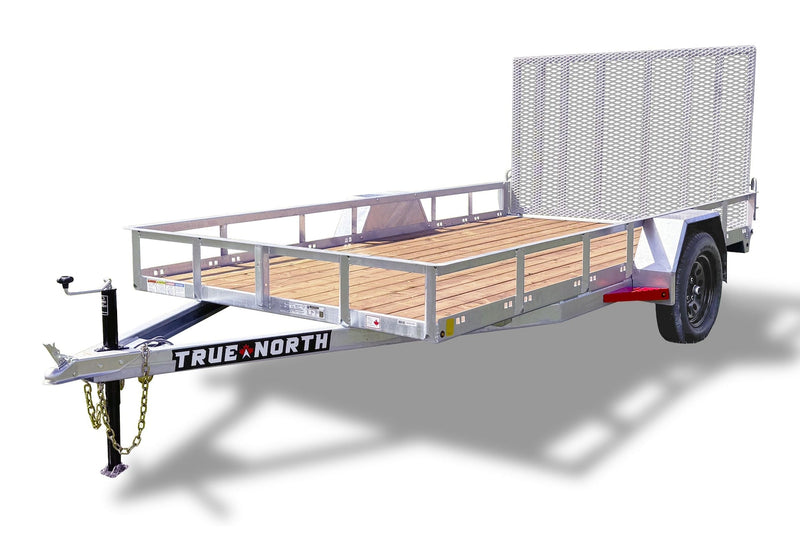 77-in x 12-ft Utility Trailer With Gate, Silver M5764