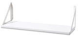 Align Floating Dual Bracket Shelf Kit, White, 8 x 24-in