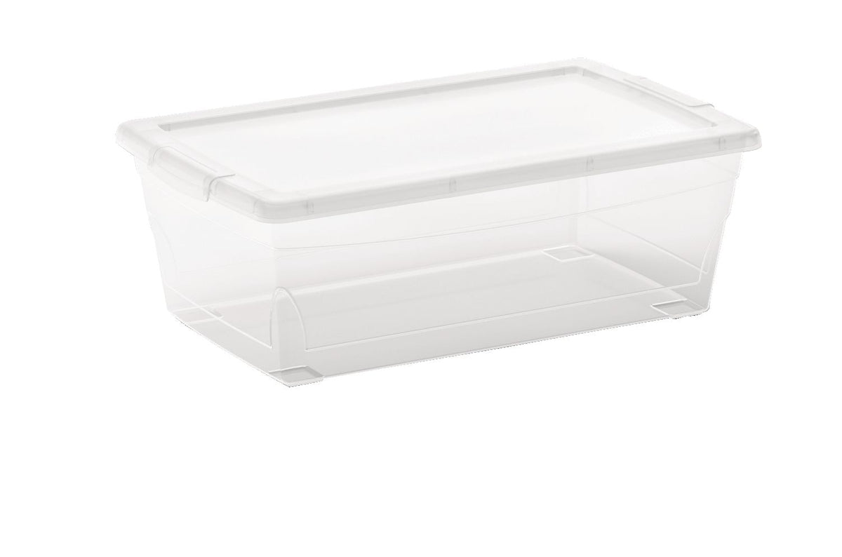 Clarity Transparent Storage Box with Lid, 6-L