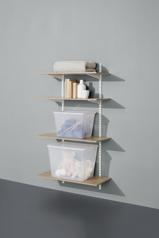 Floating Wall Shelf Board, Oak Sonoma Finish, 16 x 35-in