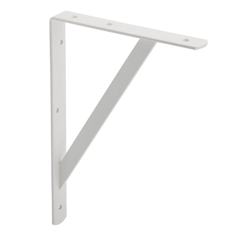 Heavy-Duty Shelf Bracket, White, 8 x 12-in O4806
