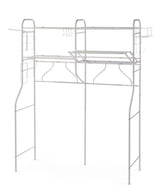 Linear Double-Unit Laundry Organization System, White