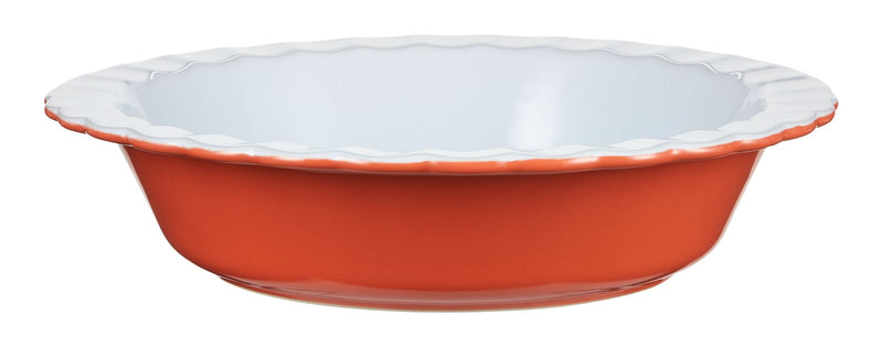 Pie Ceramic Baking Dish, Orange O0508