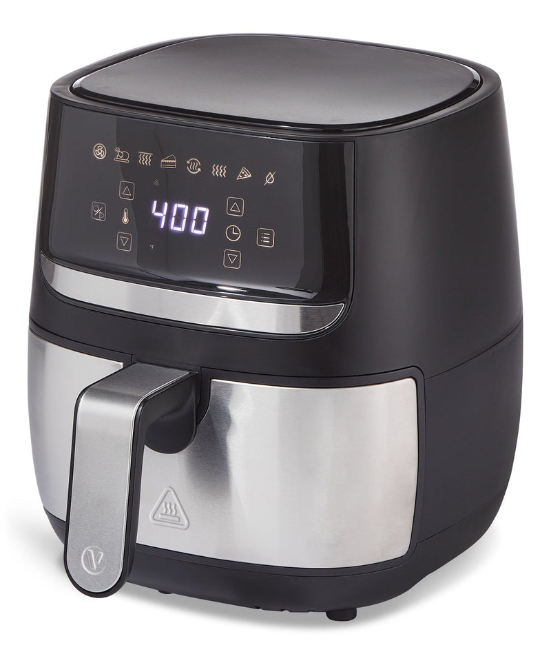 Stainless Steel Non-Stick Air Fryer, 4-qt H7319