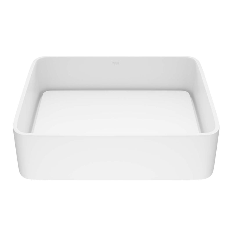 Jasmine 18x15-in Deep White Bathroom Sink/Basin with Rectangular Vessel K0812