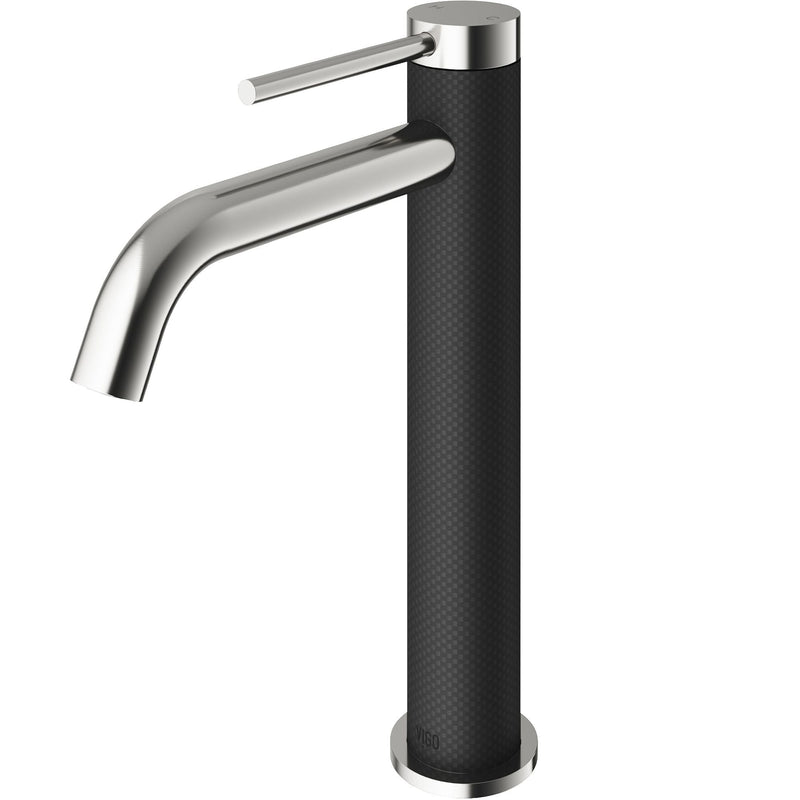 Lexington Single Handle Vessel Sink Bathroom Faucet with cFiber Body, Brushed Nickel A0879