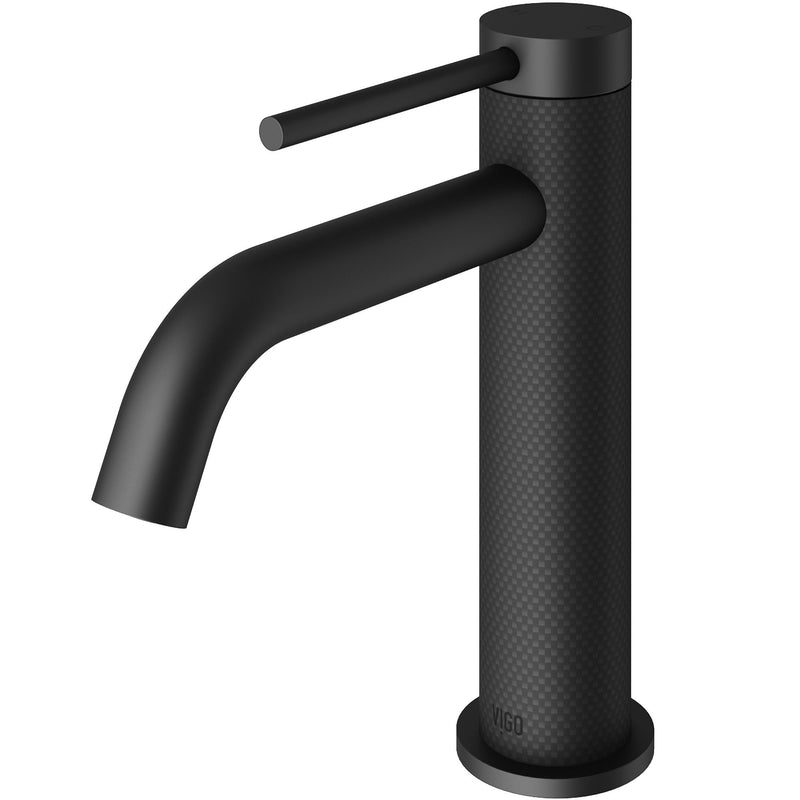 Madison Single Handle Single Hole cFiber Bathroom Sink Faucet, Matte Black C6177