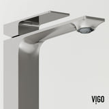 Tarragona Gothic Grey Bathroom Sink/Basin Set with Dunn Faucet and Rectangular Vessel