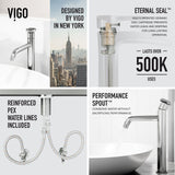 Wisteria White Bathroom Sink/Basin Set with Cass Faucet and Oval Composite Vessel