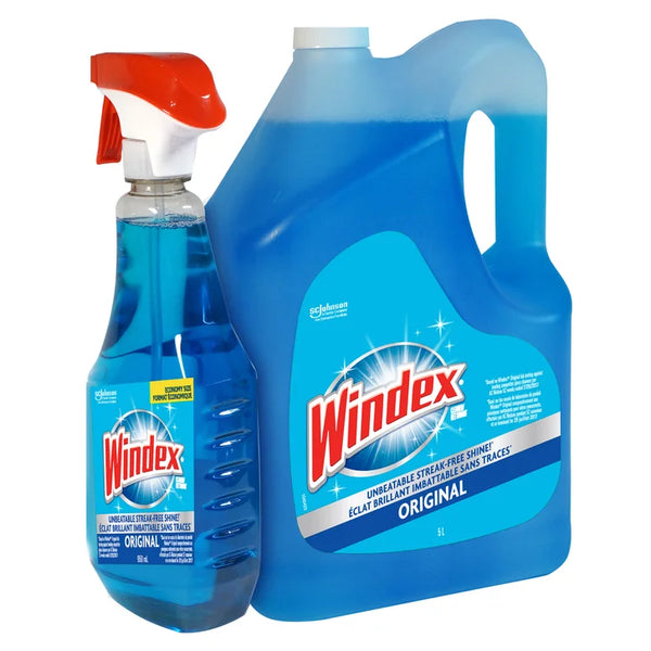 Windex Original Glass Cleaner, 5 L + 950 mL S6773