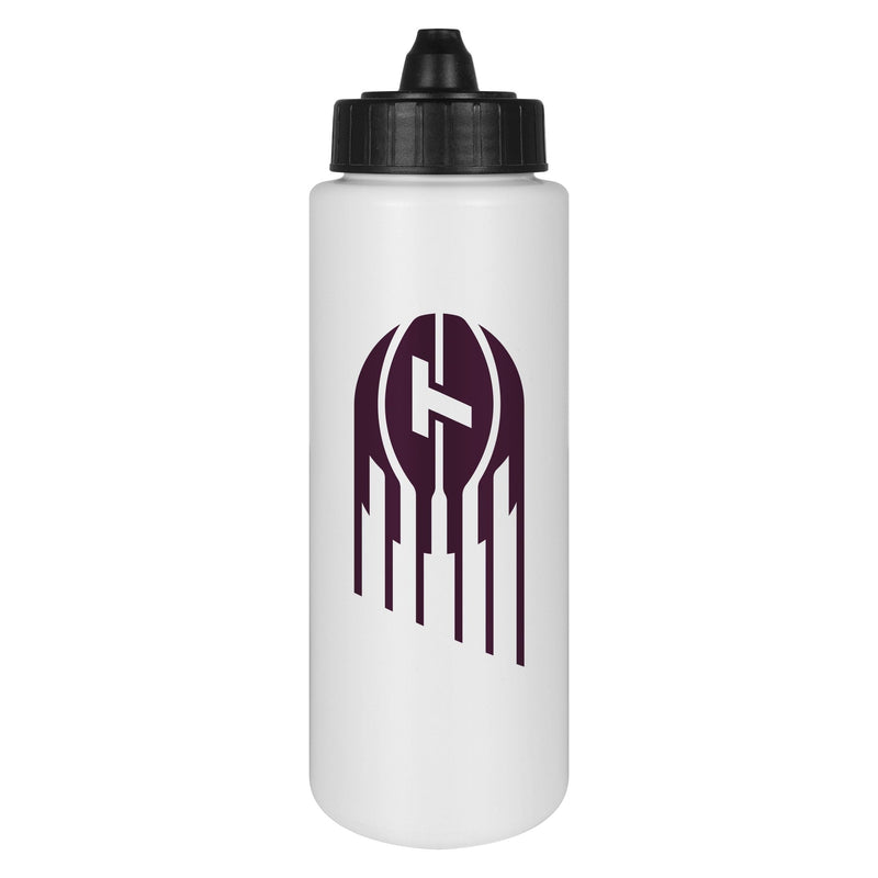 BPA-Free Tall Water Bottle, For Basketball Fans/Collectors, White, 32-oz B1883