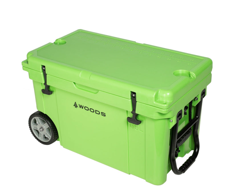 ARCTIC Wheeled Roto-Moulded Cooler with Handle, 65-L, Parrot Green A6049