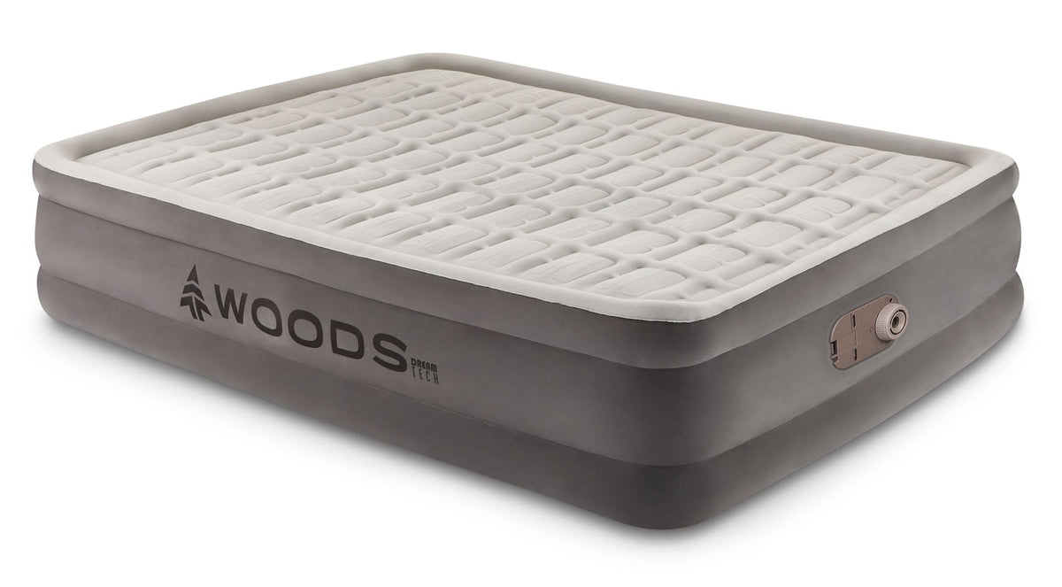 Tritech Double-High Queen Air Mattress with Built-In 120V Pump