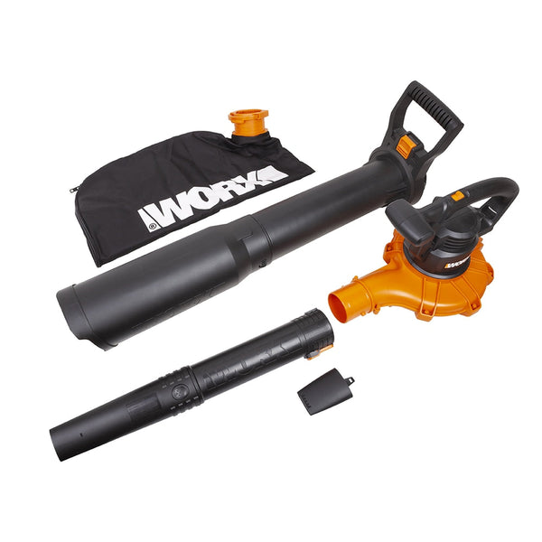 WG518 12 Amp 385CFM Electric Leaf Blower, Vacuum & Mulcher D5289
