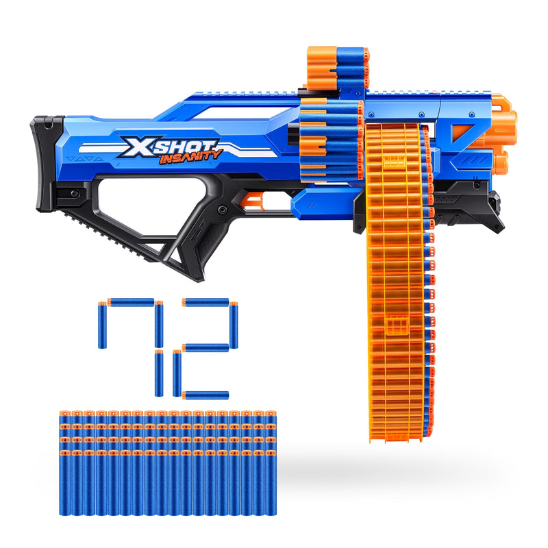 Insanity S1 Mad Mega Barrel Dart Blaster, 72-Darts, Ages 8+ R1070