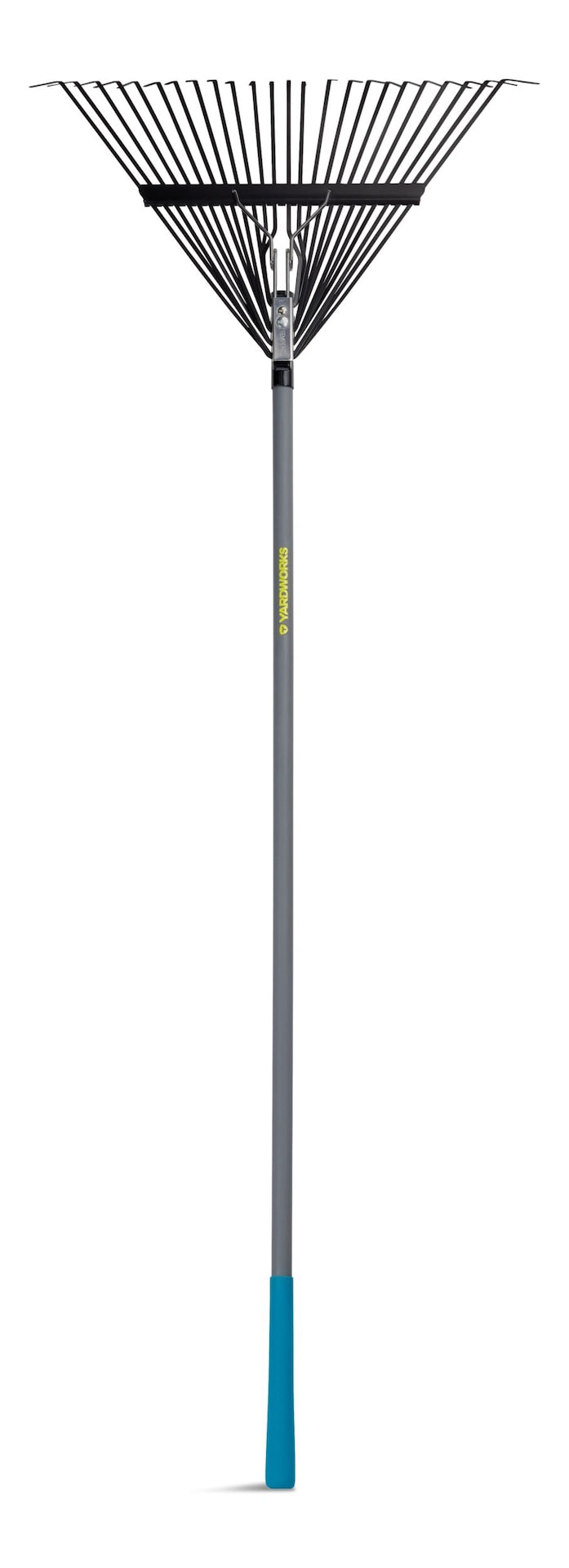24-Tine Metal Leaf Rake with Fibreglass Shaft, 24-in O0331