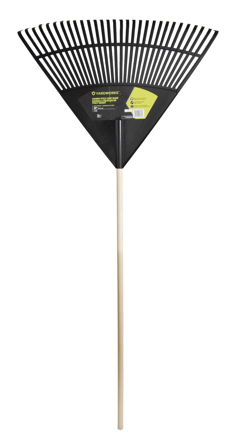 30-Tine Jumbo Leaf Rake with Hardwood Shaft, 30-in P6213