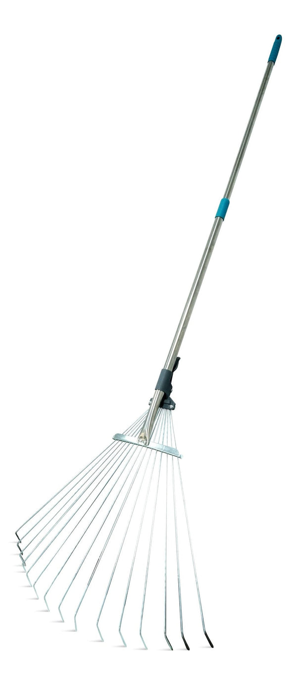 7 to 21-in Wide Metal Adjustable-Tine Telescopic Leaf Rake, 32 to 63-in Aluminum Shaft B1768