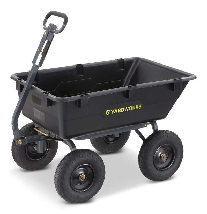 Poly Tray 4-Wheel Garden/Yard Cart, 1200-lb G8768